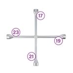 Universal Uyumlu İstavroz Bijon Anahtarı 4 Lü Ksa 17X19x21x23