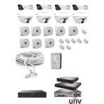 Uniview 2mp 8 adet ıp kamera seti sesli 1 aylık kayıt kapasitesi - unv