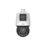 Uniview IPC94144SFW-X25-F40C 2x4MP IP 4.8-120 mm Mot Lens 4 mm Sabit Lens Ses Alarm Güvenlik Kamerası
