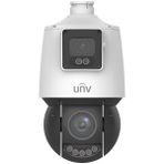 Uniview IPC94144SFW-X25-F40C 2x4MP IP 4.8-120 mm Mot Lens 4 mm Sabit Lens Ses Alarm Güvenlik Kamerası