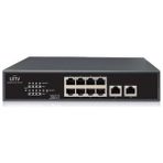 Uniview NSW2010-10T-POE-S-IN 8 Port Poe Network Switch, 2 Port Ethernet, 96W Güç, Yönetilemez, Rack Mount Aparatı Dahil - Option-1 - Beyaz