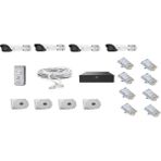 Uniview Unv 2 Mp 2.8 m lens ultra WDR metal kasa SESLİ Ip Kamera Seti POE