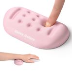 Univo Colors Pembe Süper İnce Hafızalı Köpük Bilek Dinlenme Yumuşak Jel Ergonomik Mouse Pad Fare, Oyun, Bilgisayar, Dizüstü Bilgisayar, Ofis için Bilek Desteği