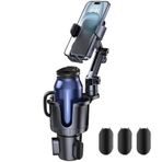 Uniwit Araba Bardak Tutacağı, Telefon Tutacağı, 2'si 1 Arada Bardak Tutacağı, Genişletici Ayarlanabilir Tabanlı, Araba için 360° Dönebilen Telefon Tutacağı, 4-7 inç iPhone Akıllı Telefonlar ve Çoğu
