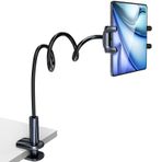 Uniwit Yatak için Tablet Standı Tutucu, Masa-Esnek Ayarlanabilir Uzun Gooseneck Kol Tablet Montaj Kelepçesi Cep Telefonu/iPhone/iPad/Galaxy Tab/Kindle Fire/veya Diğer 4.7-12.9" Cihazlarla Uyumlu.