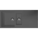 Unixton Antrasit 50X100 cm Poseidon Granit Eviye (POSEİDON-100-A) - Gri
