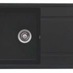 Unixton PAN-86-S Pan 50x86 cm Siyah Granit Eviye