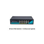 UNIYWELL 8 Port 10/100MBPS Poe Switch & 1000 Mbps Uplink