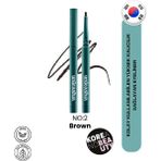 UNLEASHIA Easy Glide Flat Eyeliner 02 Mood Brown | Kolay Sürümlü Eyeliner