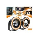 ünlütürkotoaksesuar Angel Sis Farı 89mm Turuncu Üniversal Mercekli Sis