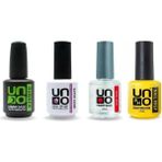 UNO Rubber Base 15ml+Super Shine 15ml+Non-Acid Primer Bond+Nail Prep Dehydrator 15 mlset