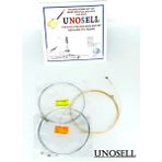 Unosell Pyramid Topuzlu Kısa Sap 0.18 mm Saz Bağlama Teli - Beyaz