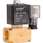 Unox 220 V AC Takoz Gövde Solenoid Valf Normalde Kapalı 3/8"(0-25 BAR)