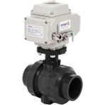 Unox Ø90 220V Ac Elektrik Aktüatörlü U-Pvc Küresel Vana Su Için