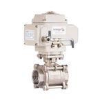 Unox Dn40 - 1 1/2" 220 V Ac Elektrikli Aktüatörlü Dişli Küresel Vana 3 Parçalı