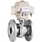 Unox Dn50 - 2" 24 V Dc Elektrikli Aktüatörlü Flanşlı Küresel Vana 3 Parçalı