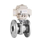 Unox Dn80 - 3" 220 V Ac Elektrikli Aktüatörlü Flanşlı Küresel Vana 3 Parçalı