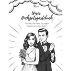 Unser Hochzeitsgästebuch: Modernes Gästebuch mit Fragen zum Ausfüllen, lustigen Challenges & Platz für Fotos – Kreatives Hochzeitsgeschenk für Paare, ... emotional & unterhaltsam, Pop-Art-Comic-Look