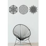 UNT Metatron Cube, Yaşam Çiceği ve Tetrahedron Duvar Dekoru, Ahşap Dekoratif Tablo