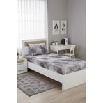 Üntaş Life 120x200 Gri Ağaç Tek Kişilik Lastikli Çarşaf 1adet Yastık Kılıfı Ecgriiağaç1
