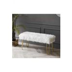 Ünüvar Konsept Puf & Benç 45100-Gold Ayak Dökülmez Peluş Gold
