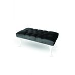 Ünüvar Konsept Puffy Home Puf & Benç 45*90-Pls Ayak Silenebilir Kumaş Siyah K1