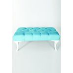 Ünüvar Konsept Puffy Home Puf & Benç 45*90-Pls Ayak Silenebilir Kumaş Turkuaz K1