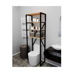 UNVERCO Wc Klozet Ustu Banyo Dolabı Rafı Makine Ustu Dolap Raf 4 Lu Havluluk Organizer