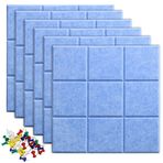 Uoisaiko Duvar için Büyük Keçe Levha Fayansları, 30 Raptiyeli, 30 cm x 30 cm 6'lı Paket Pin Panosu Ev Ofis Mutfak için Duyuru Panoları, Fotoğraf Notları için Bülten Panosu Duvar Fayansları