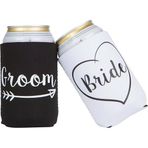 UOMIO Sevimli Düğün Hediyeleri, Gelin ve Damat Tutucuları, Koca ve Wifey Hediyeleri, Kişiselleştirilmiş Koozie, Havalı Nişan Hediyeleri, Düğün Can Soğutucular Gelin ve Damat Nişan Düğün için Hediyeler (Y03)