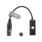 Uonecn XLR 4 Pin Soket 4X D-Tap Güç Dağıtıcı Adaptör, 1/4"-20 Montajlı Kamera, ARRI Alexa ile Uyumlu, RED Komodo ile Uyumlu, Sony FS7 ile Uyumlu, Blackmagic URSA ile Uyumlu, 30 cm