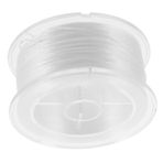 Uonlytech 1 Rulo 0.8mm Düz Elastik İp Bilezikler İçin Beyaz Spandex Esnek Kordon Kendin Yap Takı Yapımı Boncuklama İpi Arkadaşlık Bilekliği El Sanatları İçin