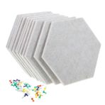 Uonlytech 1 Takım tahtalar büyük ses hafıza Ofis dekoru duvar sticker wall sticker Yumuşak duvar süsü le color bülten karoları altıgen bülten tahtası hatırlatma mesaj panosu keçe Beige