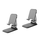 Uonlytech 2 Adet Katlanır Cep Telefonu Standı Masa Dizüstü Standı Katlanabilir Telefon Standı Dizüstü Montaj Tablet Araç Tutucu Laptop Sehpası Tablet Standı Çok Işlevli Alüminyum Alaşım