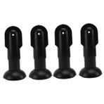 Uonlytech 2 Takım Banyo Bölmesi Donanım Aksesuarları Plastik Sabit Bölme Destek Ayakları (2 Adet) Durmak Çöp Sepet Sıvı Sabunluk Köpüklü Sabunluk Kaset Organik Gübre Black 2 Adet * 2