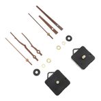 Uonlytech 2 Takım Saat Hareketi Pil Saat Mekanizması Süpürme Saati Hareketi Aksesuarlar Için Hücreler Duvar Saati Hareketi Değiştirme Saat Işaretçisi Aksesuarları Plastik Mermer Ayarlamak