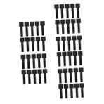 Uonlytech 5 Takım Cırt Cırtlı Kravat Masa Altında Kablo Yönetimi Elektronik Için Kordon Sarar Yeniden Kullanılabilir Kablo Bağlantıları Kordon Düzenleyici Bağları Naylon Black 10 Adet * 5