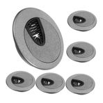 Uonlytech 6 Adet açma kapağı kablo düzenleyici daire Kaset Ofis malzemeleri çok Kablosuz delik kapağı Kablolu delik kapağı masa grometleri masa tel delik kapağı karın kası Light Grey