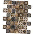 Uonlytech Fayans Sticker Çıkartmaları 48 Parça Kendinden Yapışkanlı Duvar Fayansları Retro Stil Soy Ve Yapıştır Mutfak Banyo Duvar Çıkartmaları Uygulaması Kolay