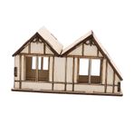 Uonlytech kum masası bina evi Oyuncaklar Öğrenme çocuk partisi zanaatı eğitici el sanatları faaliyetleri Çocuklar için 3 boyutlu el işi bulmacası Yaratıcı bina oyuncakları model ahşap Bej