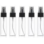 Uooom 5 Adet 30Ml Güzellik Şeffaf Plastik Atomizer Boş Sprey Şişesi İnce Mist Şişe Seti