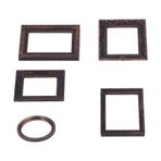 UPALDHOU 5 Adet Dollhouse Resim Çerçevesi, Minyatür Dollhouse Resim Çerçeveleri Vintage Avrupa Tarzı Dekor, 1/12 Dollhouse Resim Çerçevesi
