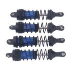 UPALDHOU 9 Cep Ticaret Kartı Albüm KlasörüLC RACING Için Ön Arka Amortisör Wltoys Amortisörü, Çok Amaçlı Kart Albüm Klasörü 360 Fermuarlı Yan Yükleme Cebi RC Araba Şok (BLUE)