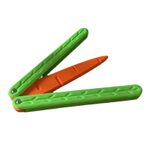 UPALDHOU Havuç Kelebek Fidget Bıçak Oyuncak, Yetişkinler Için 3D Baskı Fidget Oyuncak Bıçak Stres Giderici Oyuncak