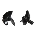 UPALDHOU V500 Için 2 Adet Plastik RC Pervane bıçağı, RC balıkçı Teknesi aksesuarları Için Yedek Yedek Parçalar