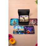 UPEKA 5'li İstanbul Temalı Özel Tasarım Hediyelik Koleksiyonluk Magnet Set Kutulu 5cm