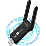 Upeka AC1300 Mbps Dual Band USB 3.0 Adaptör Kablosuz Wifi Alıc Iwindows 7/8/10/11