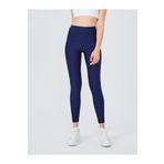 UP&FIT Kadın Lacivert Yüksek Bel Parlak Disco Tayt
