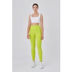 UP&FIT Push Up Soft Yüksel Bel Toparlayıcı Tayt Neon Yeşil