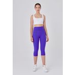 UP&FIT Push Up Yüksel Bel Toparlayıcı Kapri Tayt Mor